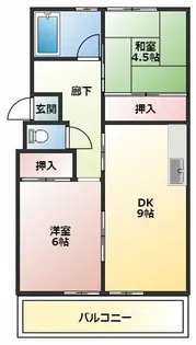 柏原農住団地S棟【2階】の間取り