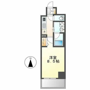 プランドール那古野【302号室】の間取り