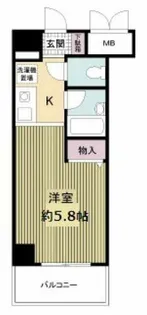 クレール東天満【7階】の間取り
