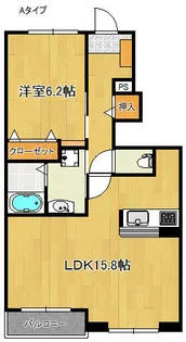 ピアッツア羽倉崎【1階】の間取り