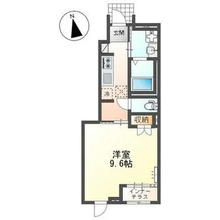 1Kの間取り画像