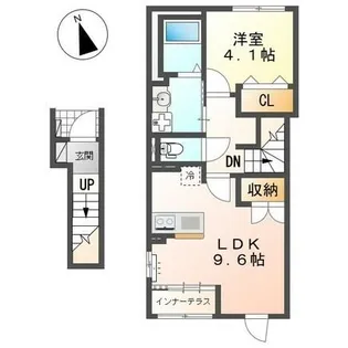 1LDKの間取り画像