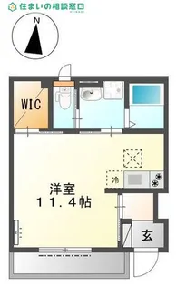愛知県額田郡幸田町大字相見字相見【アパート】の間取り