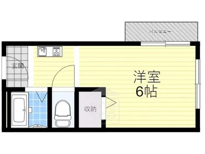 クローバーMオザキA棟【2階】の間取り
