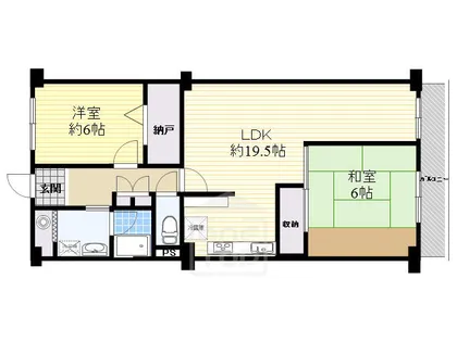 穂積台グランドコーポ【8階】の間取り