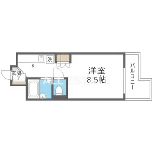 ノアーズアーク長田21【6階】の間取り