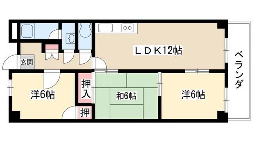 第2高杉マンション【7階】の間取り
