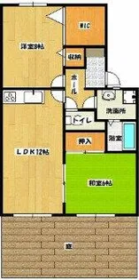 サニーヒル御井Ⅰ【102号室】の間取り