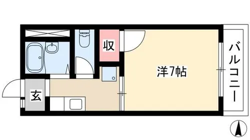 サンクレスト覚王山【103号室】の間取り