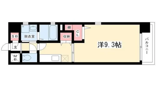 パンシオン千種【3階】の間取り