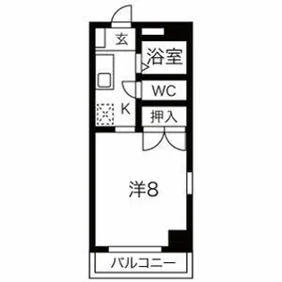 アーバンライフヤマゼン【705号室】の間取り