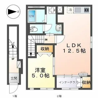 サンライズ(中川区丸米町2)【203号室】の間取り