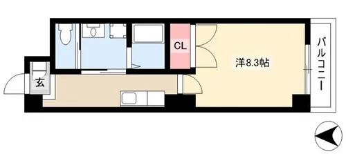 一色館【6階】の間取り