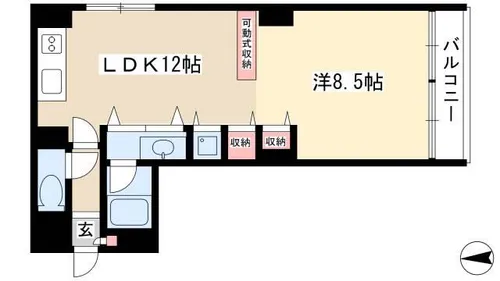 TKマンション【6階】の間取り