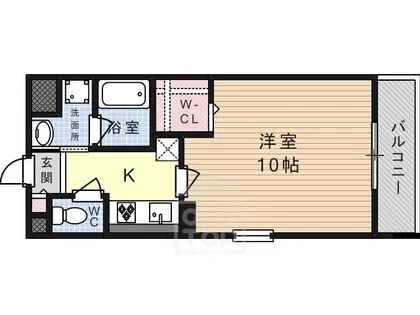 ミリアディたかつき【1階】の間取り