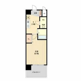 パークフラッツ金山【0918号室】の間取り