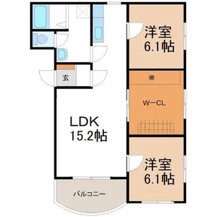 サンライズ【102号室】の間取り