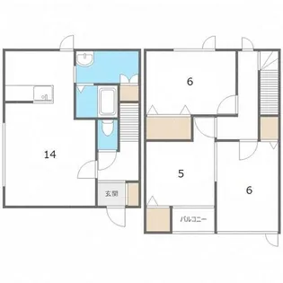 北海道札幌市手稲区手稲本町三条4丁目【アパート】の間取り
