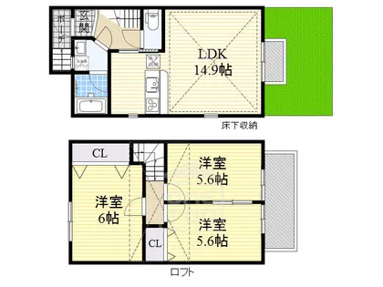 ラークハウス【1階】の間取り