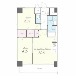 カーサニア尾頭橋【10階】の間取り
