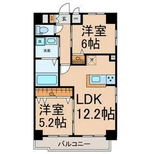 axis sakura【8階】の間取り