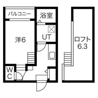 吹上パークタワー31F【1階】の間取り