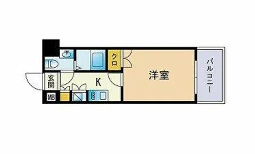 ダイナコートエスタディオサラB棟【3階】の間取り