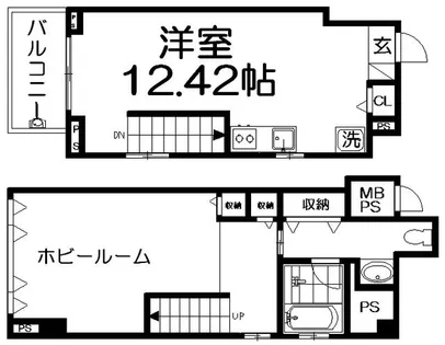 ストークレジデンス枚方新町【2階】の間取り