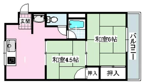 春日ハイツ【3階】の間取り