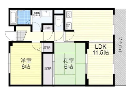 メゾンアヴェニール【1階】の間取り