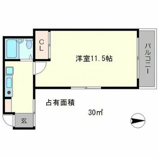 サイド木山【2階】の間取り