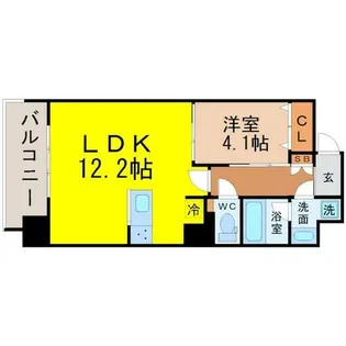 ルーエ池下【4階】の間取り