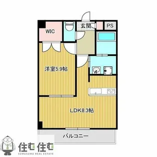 グリーンフィールズ大進【207号室】の間取り