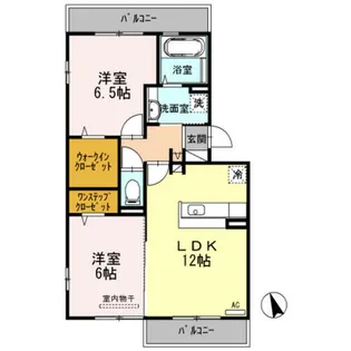 シーダー三国ヶ丘【2階】の間取り
