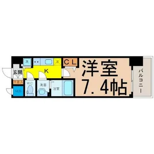 プレサンス久屋大通公園エアリー【7階】の間取り