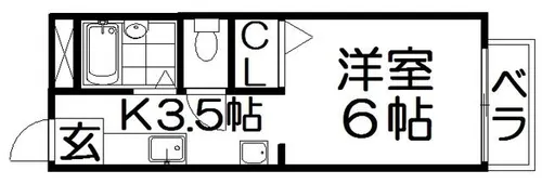 トランクウィル【1階】の間取り