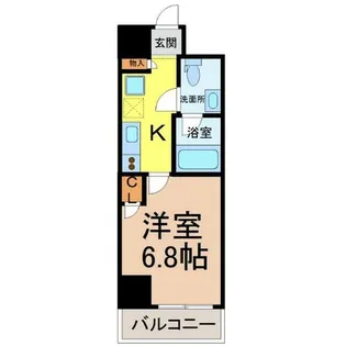 ERUZABLDG.名古屋駅前(エルザビル名古屋駅前)【7階】の間取り