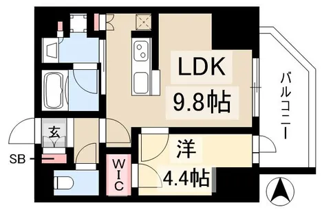 プレサンス丸の内サージュ【7階】の間取り