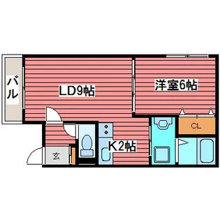 ウエストコート福住【3階】の間取り