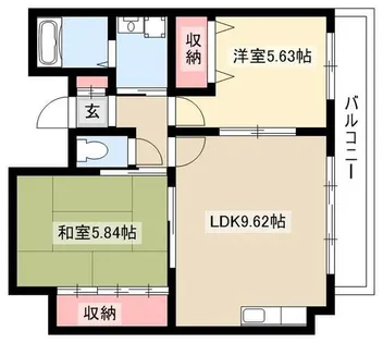 シティ・ライフ グランヴィーネ星ヶ丘 A棟【5階】の間取り