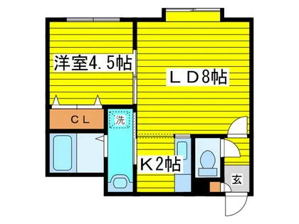 LEE SPACE 北10条Ⅰ【2階】の間取り