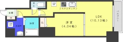PRIME URBAN札幌医大前【11階】の間取り