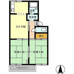 セジュール下条【103号室】の間取り