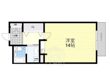 エイト摂津【2階】の間取り