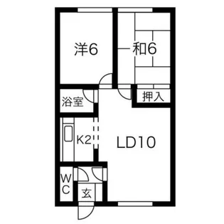 北海道札幌市手稲区前田四条14丁目【アパート】の間取り