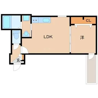 ブラン尼崎【3階】の間取り