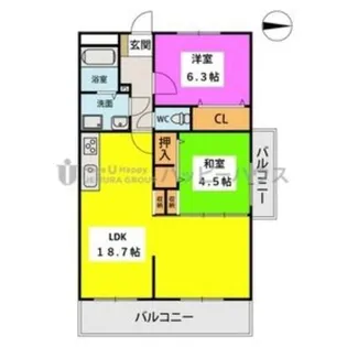 福岡県春日市大谷3丁目【マンション】の間取り