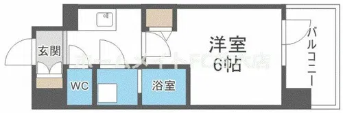 エスリードレジデンス大阪福島シティスクエア【6階】の間取り