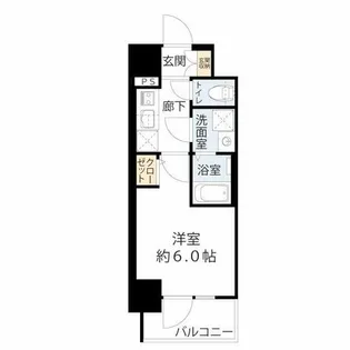 ファーストフィオーレ京橋ノワール【4階】の間取り