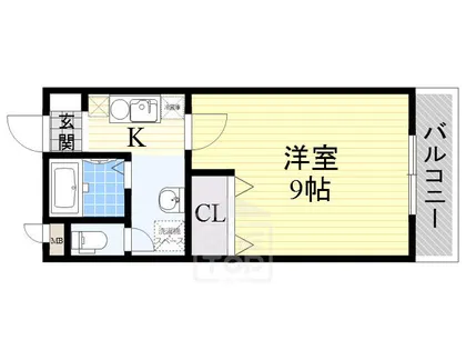 パーシモン茨木【2階】の間取り